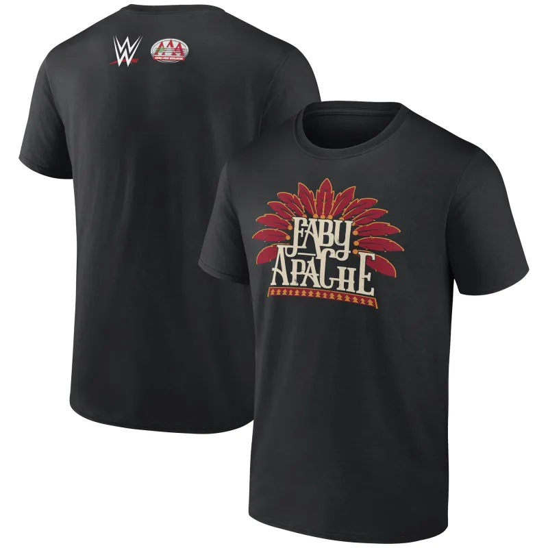 Men's Black Faby Apache AAA Superstar T-Shirt sold by WWE
