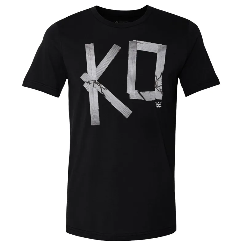 Men's 500 Level Black Kevin Owens Duct Tape T-Shirt sold by WWE