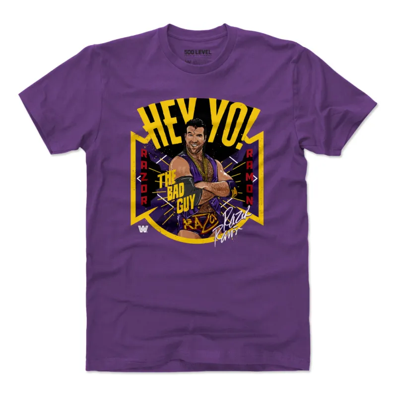Men's 500 Level Purple Razor Ramon Hey Yo T-Shirt sold by WWE