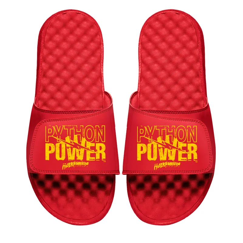 Unisex ISlide Red Hulk Hogan Python Power Slide Sandals sold by WWE