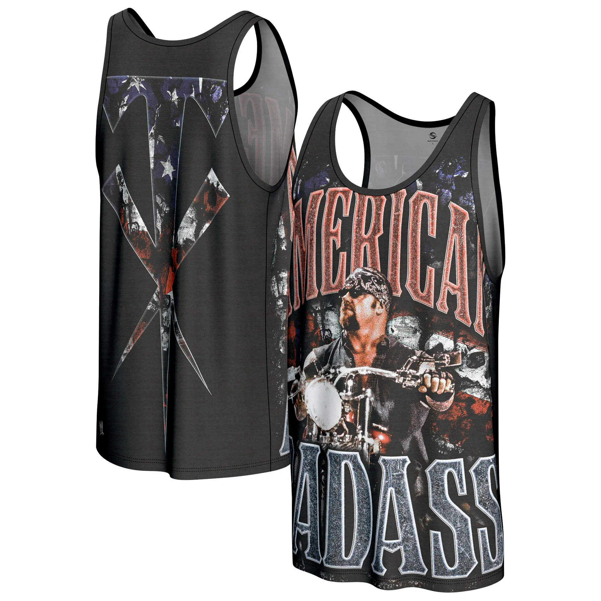 Men's ProSphere Black The Undertaker Badass Tank Top sold by WWE