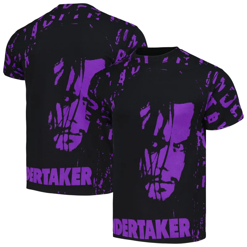 Men's Ripple Junction Black The Undertaker Retro Graphic T-Shirt sold by WWE