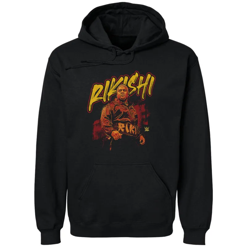 Men's 500 Level Black Rikishi Splatter Pullover Hoodie sold by WWE