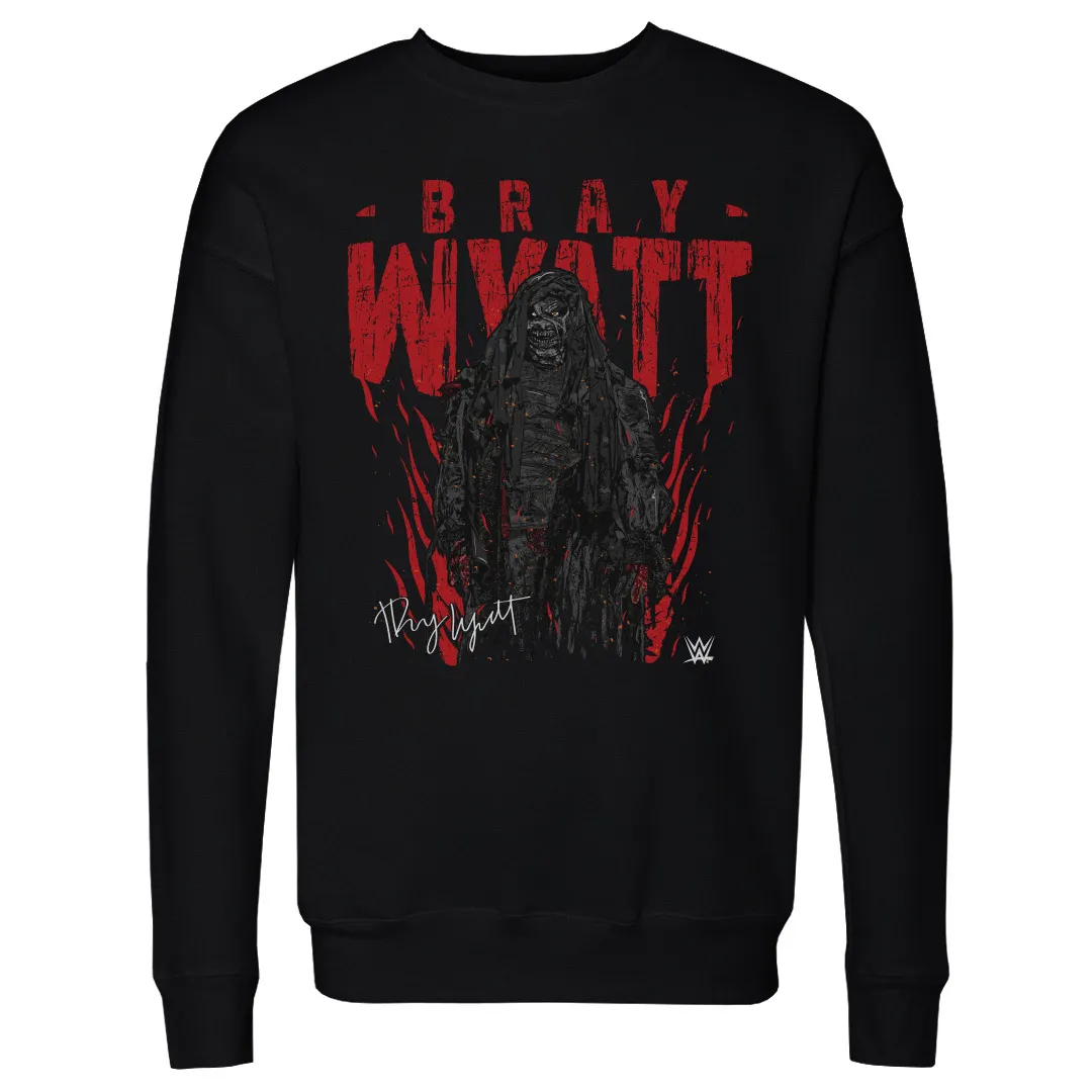 Men's 500 Level Black Bray Wyatt Darkness Crewneck Pullover Sweatshirt sold by WWE