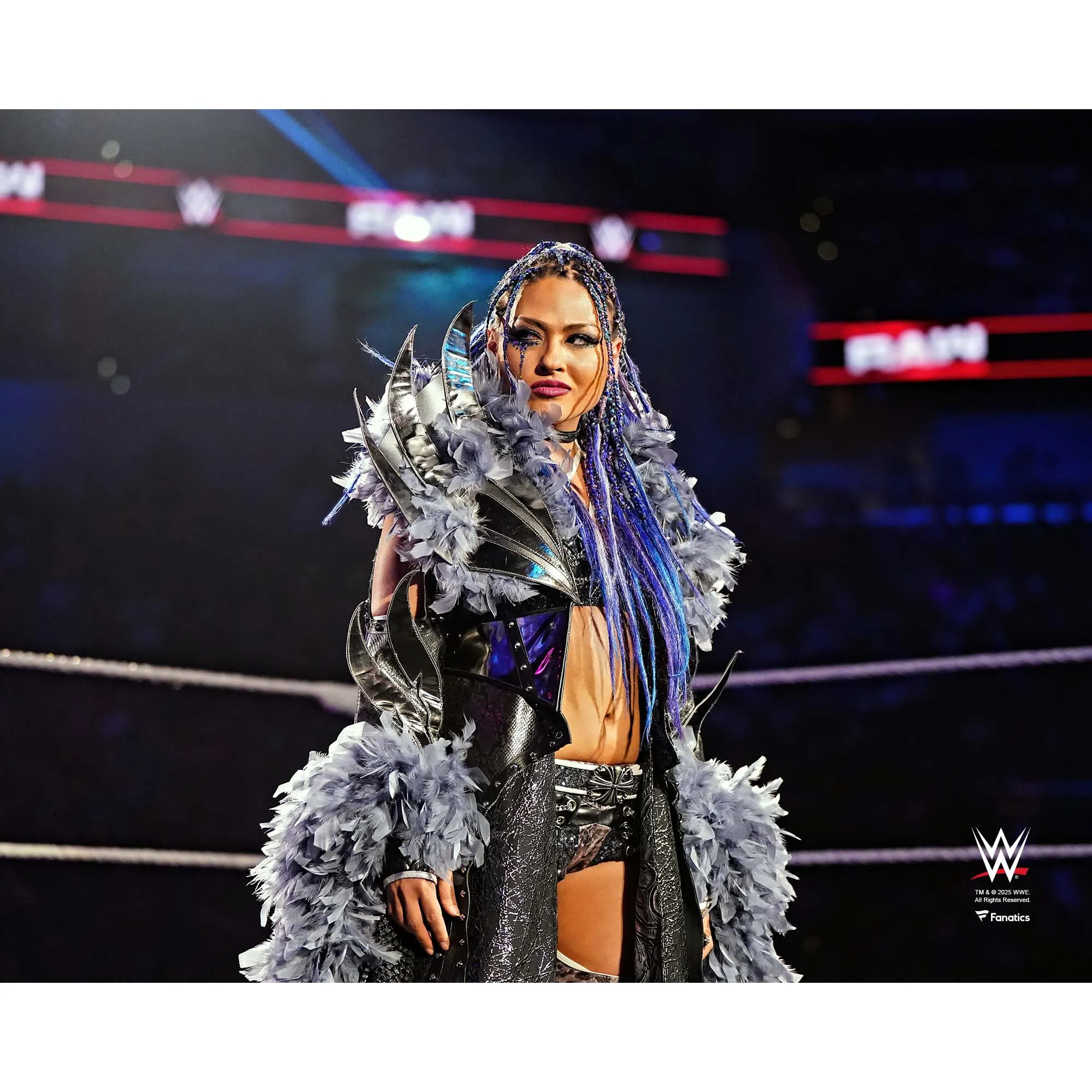 Giulia WWE Unsigned RAW In-Ring Entrance Photograph sold by WWE
