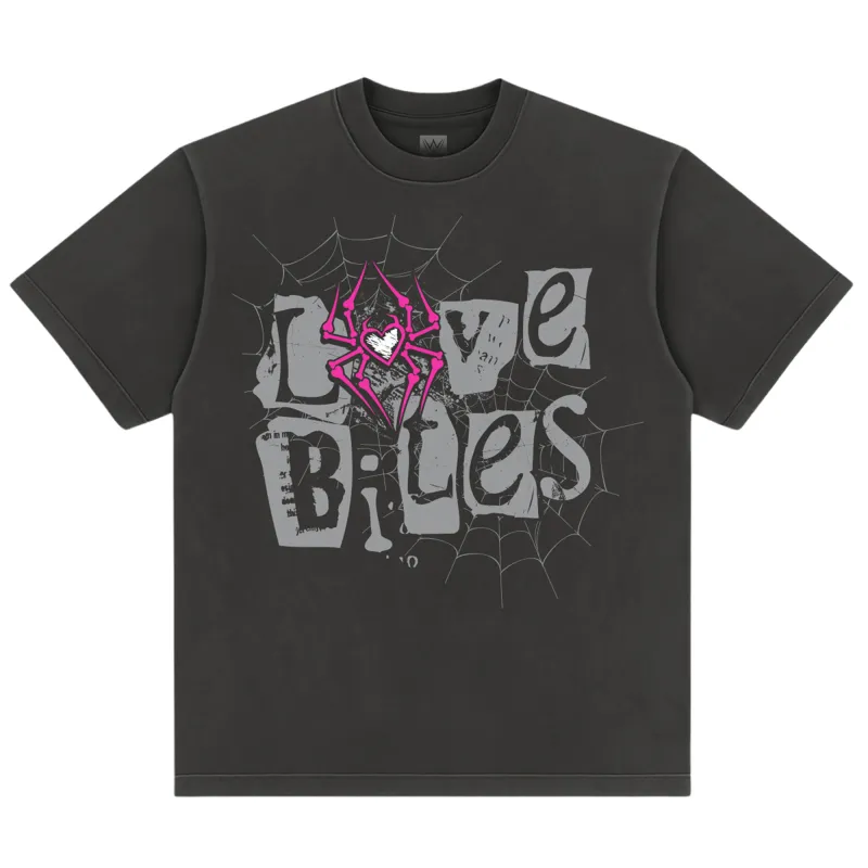 Men's Black AJ Lee Love Bites Retro Oversized T-Shirt sold by WWE