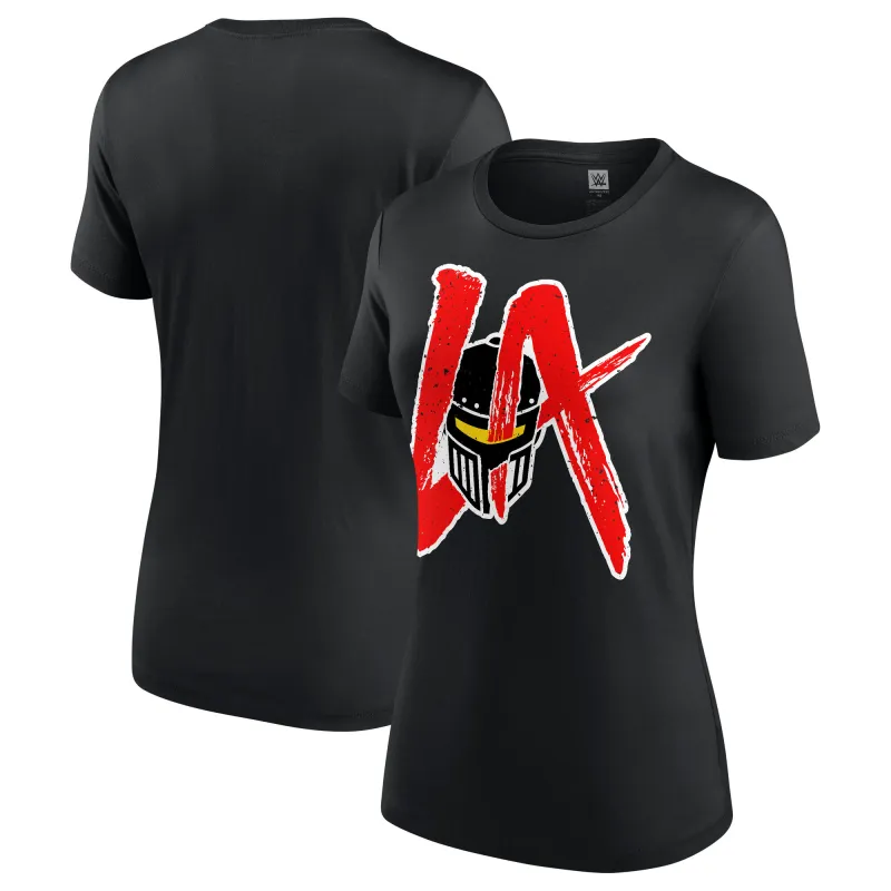 Women's Black LA Knight Big Logo T-Shirt sold by WWE
