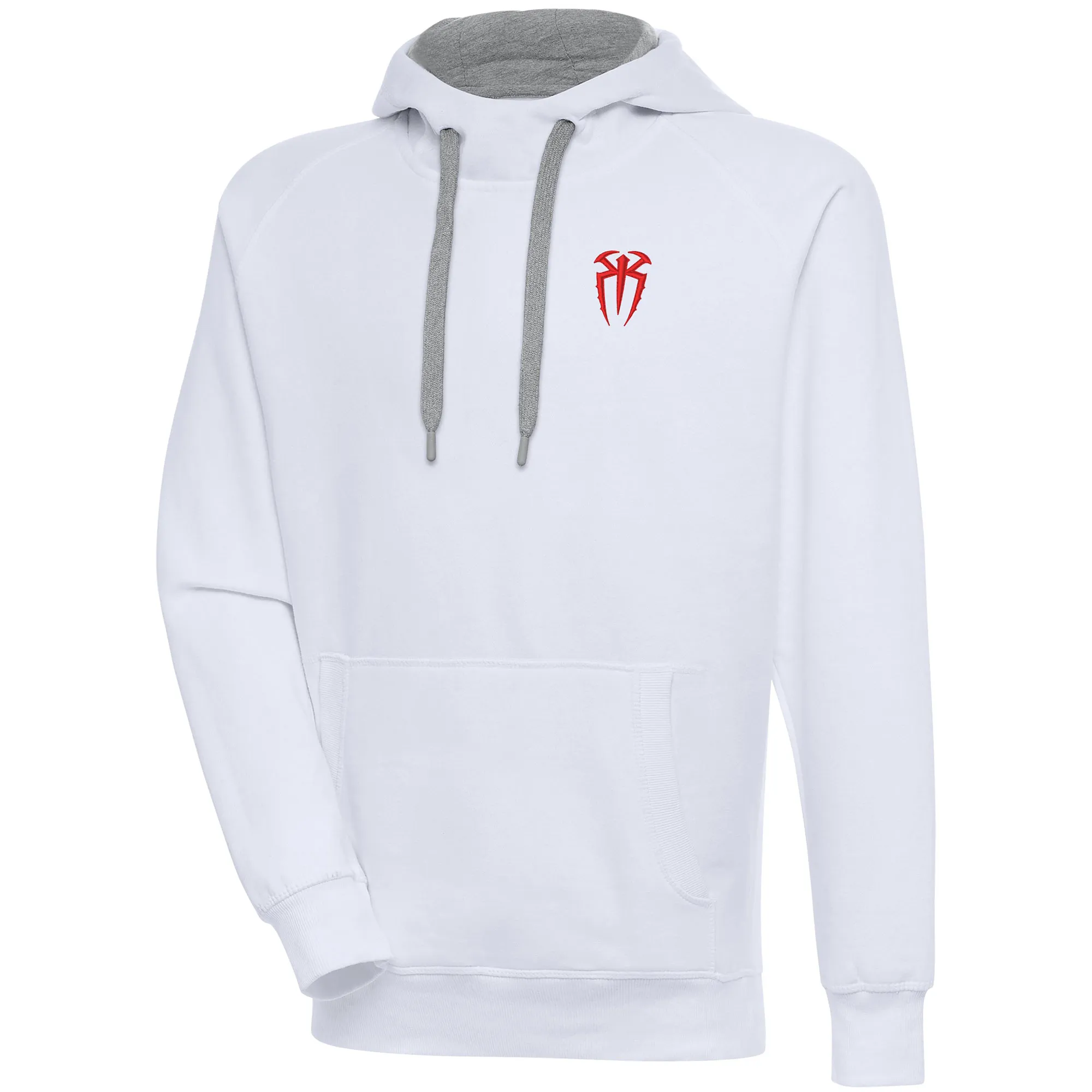 Men's Antigua White Roman Reigns Victory Pullover Hoodie sold by WWE