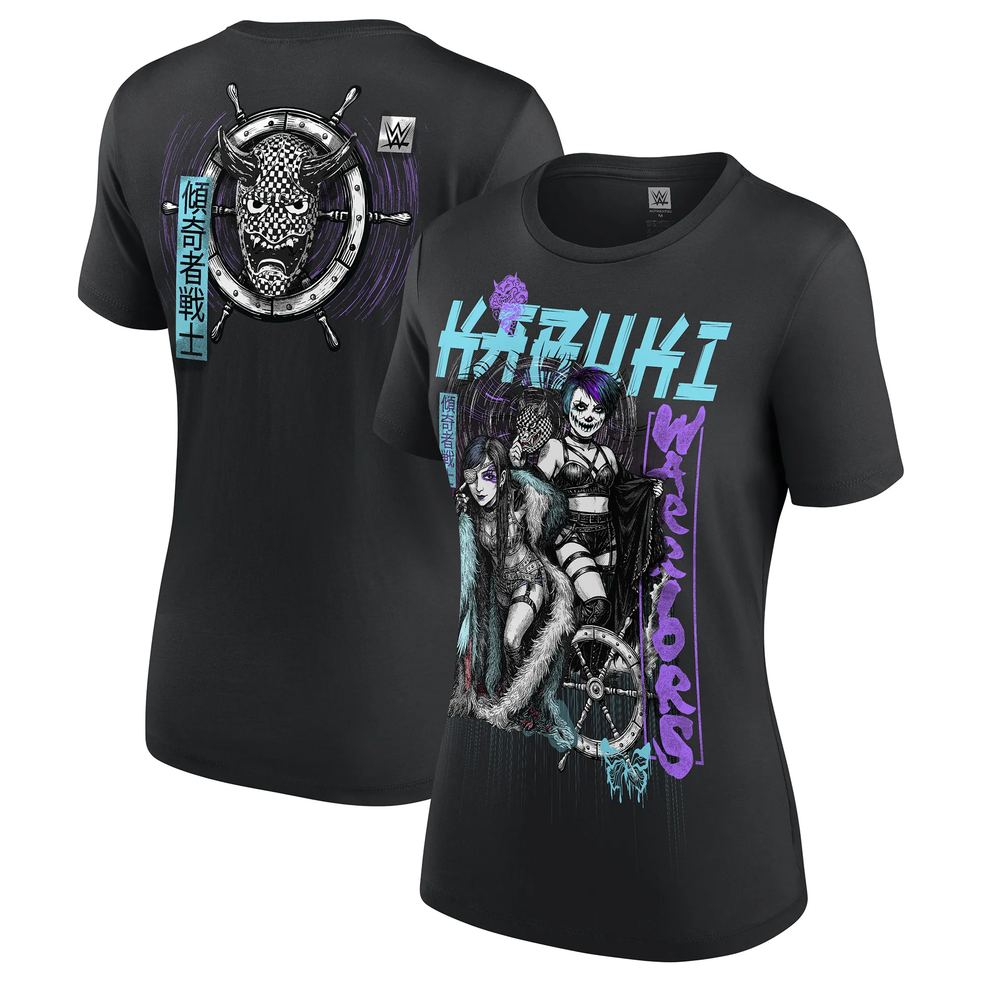 Women's Black The Kabuki Warriors Superstar T-Shirt sold by WWE