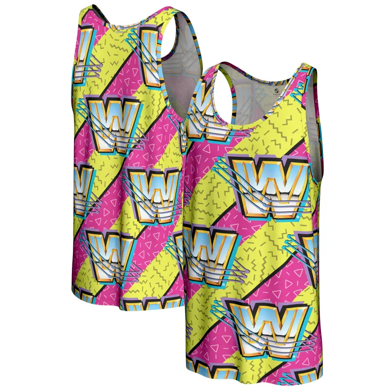 Men's ProSphere Pink WWE 90s Tank Top sold by WWE
