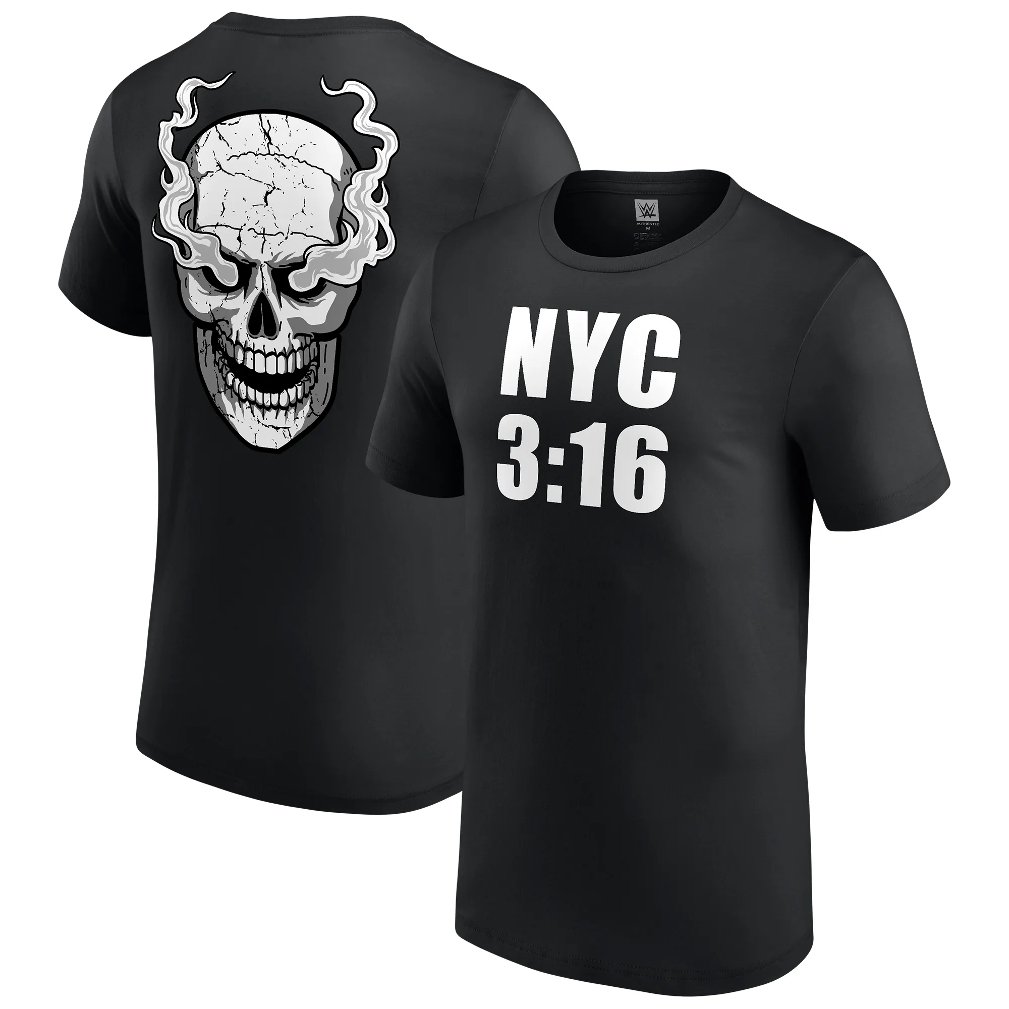 Men's Black "Stone Cold" Steve Austin NYC 3:16 T-Shirt sold by WWE