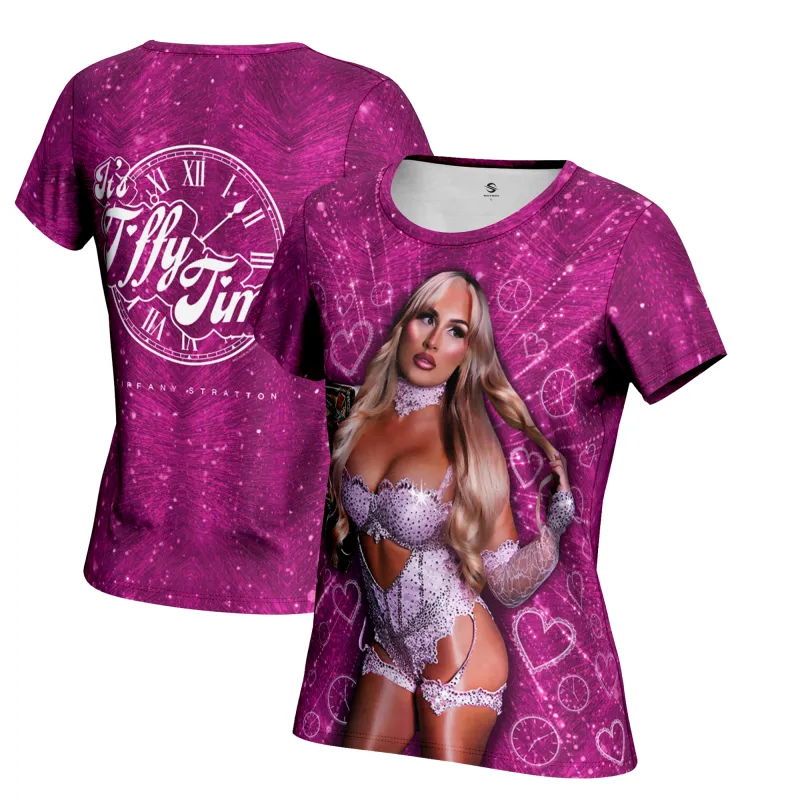 Women's ProSphere Pink Tiffany Stratton Champion T-Shirt sold by WWE