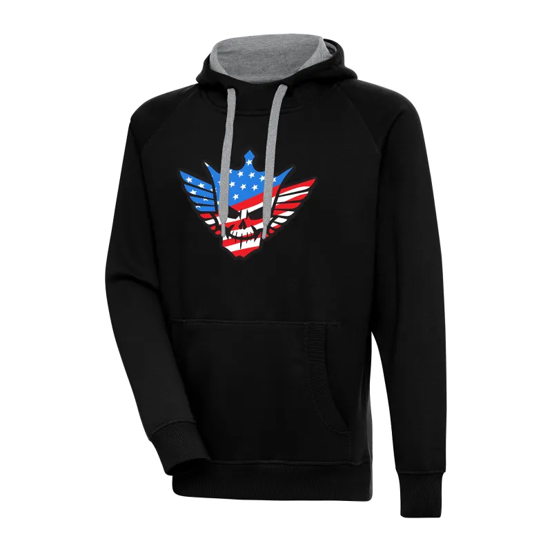 Men's Antigua Black Cody Rhodes Victory Pullover Hoodie sold by WWE