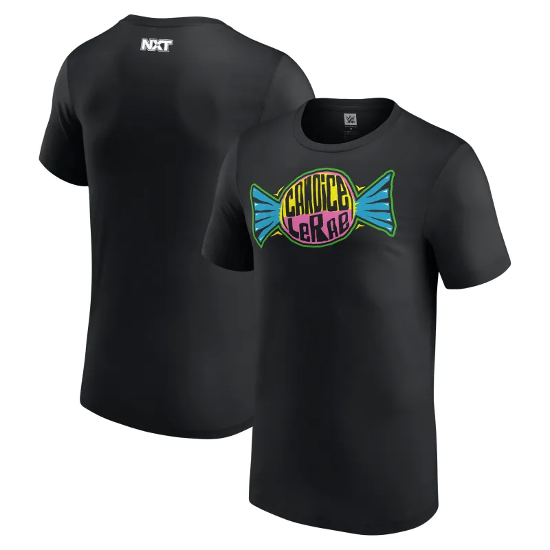 Men's   Black Candice LeRae NXT Debut Authentic T-Shirt sold by WWE