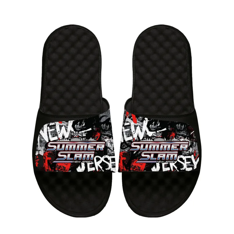 Unisex ISlide SummerSlam 2025 Graffiti Slide Sandals sold by WWE