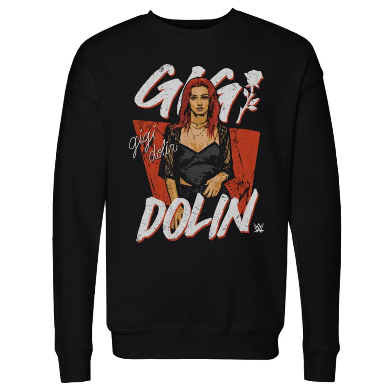 Men's 500 Level  Black Gigi Dolin Pose Crew Neck Sweatshirt sold by WWE