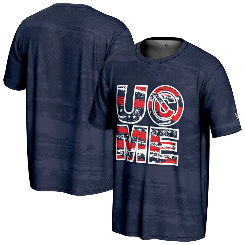 Men's ProSphere Navy John Cena Americana T-Shirt sold by WWE