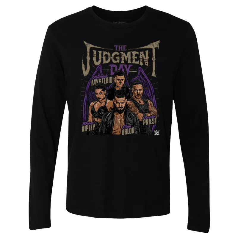 Men's 500 Level Black The Judgment Day Pose Long Sleeve T-Shirt sold by WWE