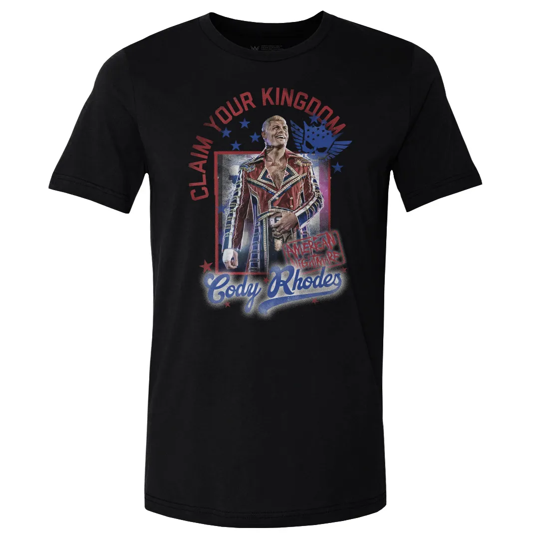 Men's 500 Level Black Cody Rhodes Claim Your Kingdom T-Shirt sold by WWE