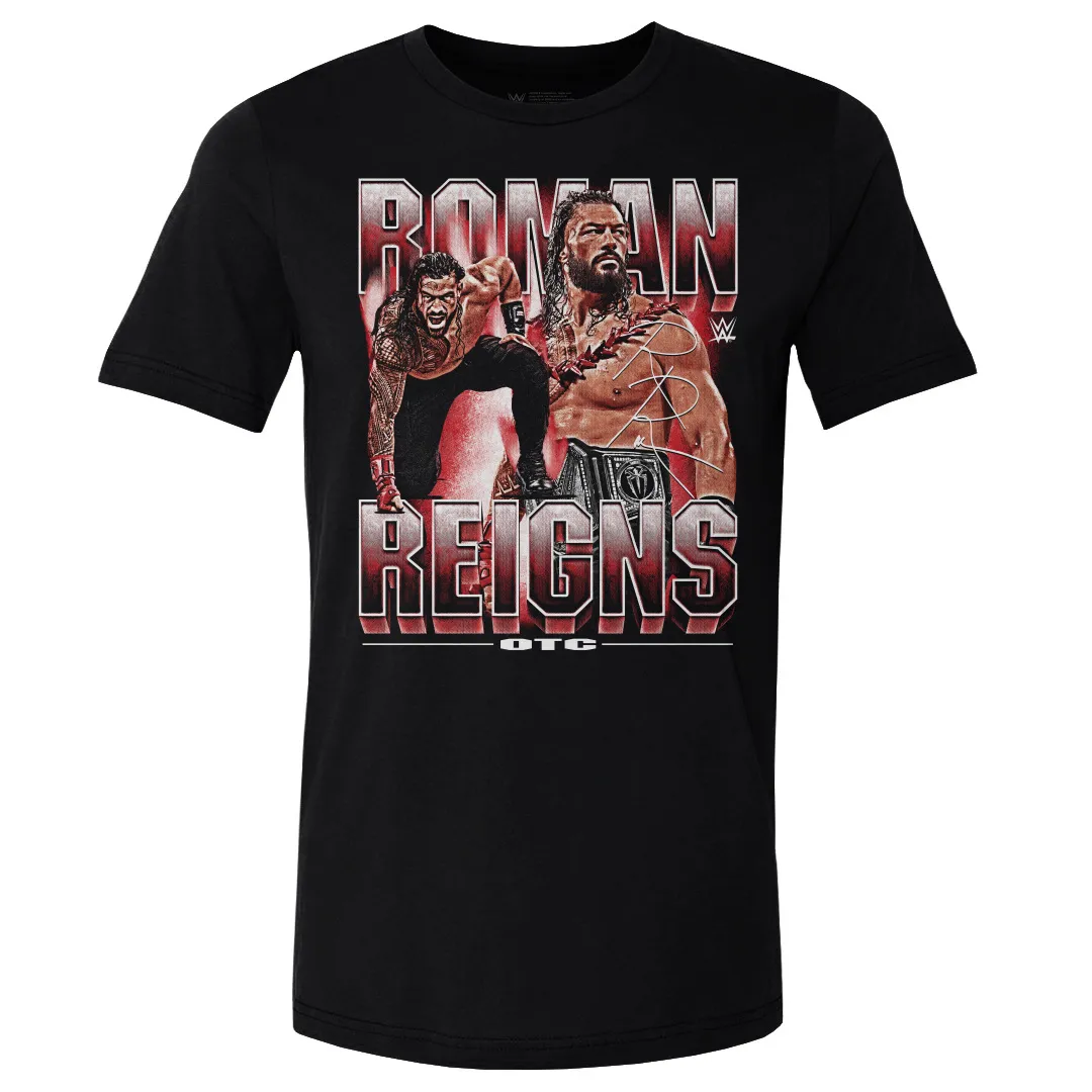 Men's 500 Level Black Roman Reigns Vintage T-Shirt sold by WWE