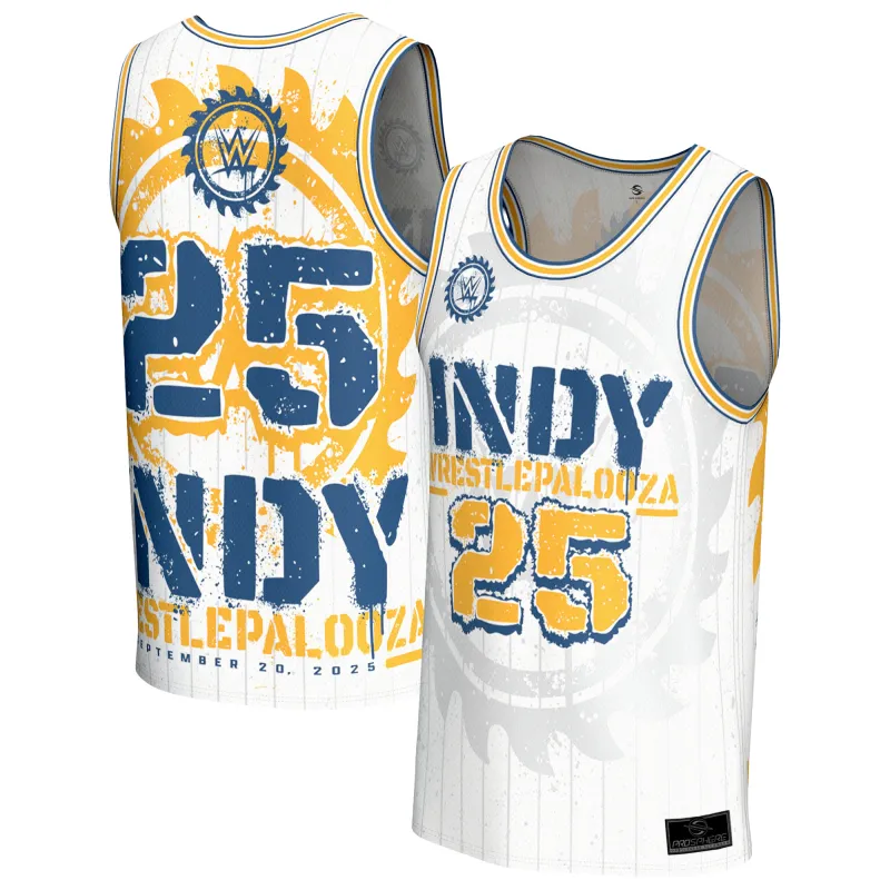 Men's ProSphere White WrestlePalooza 2025 Basketball Jersey sold by WWE