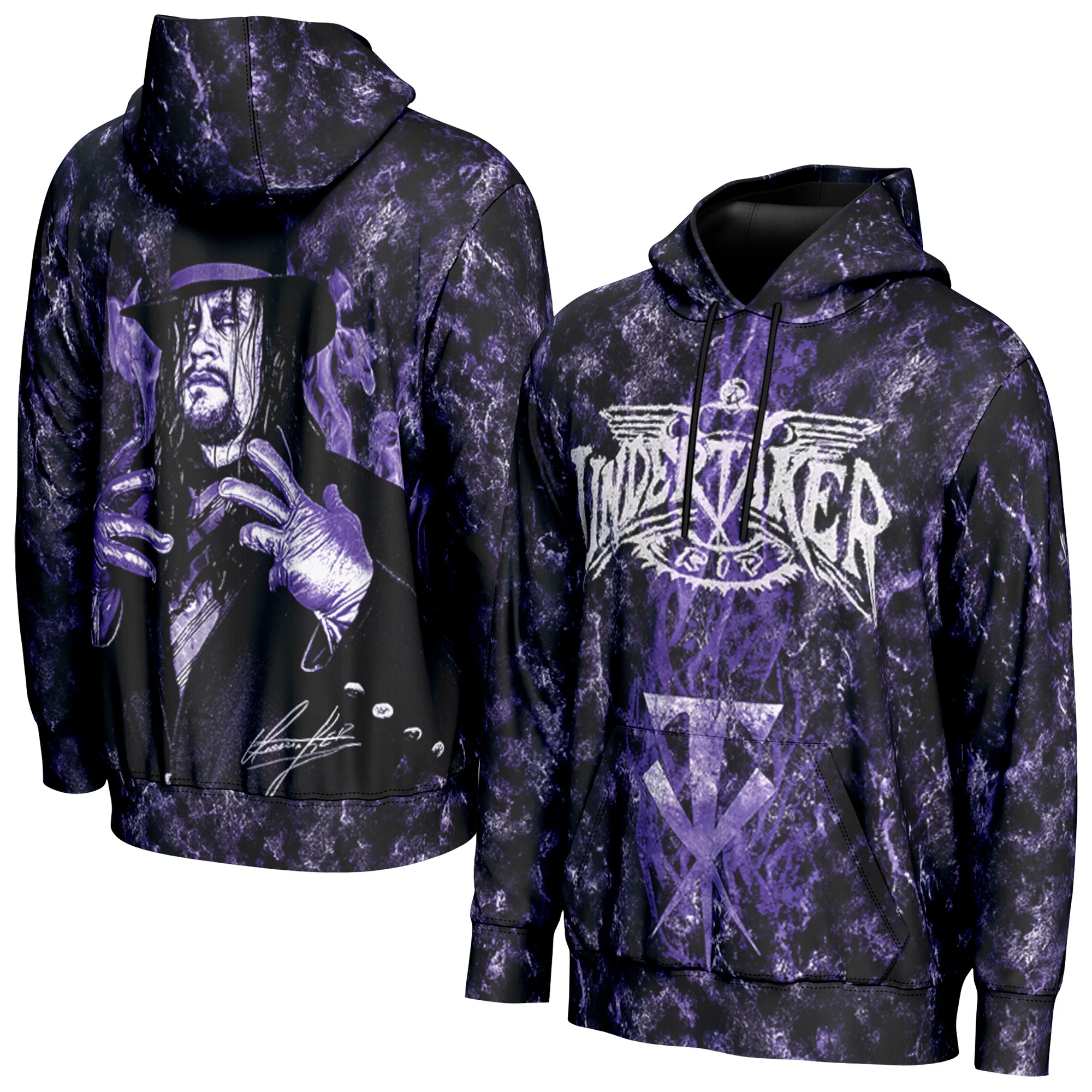 Men's ProSphere Black The Undertaker Early '90s Hoodie sold by WWE