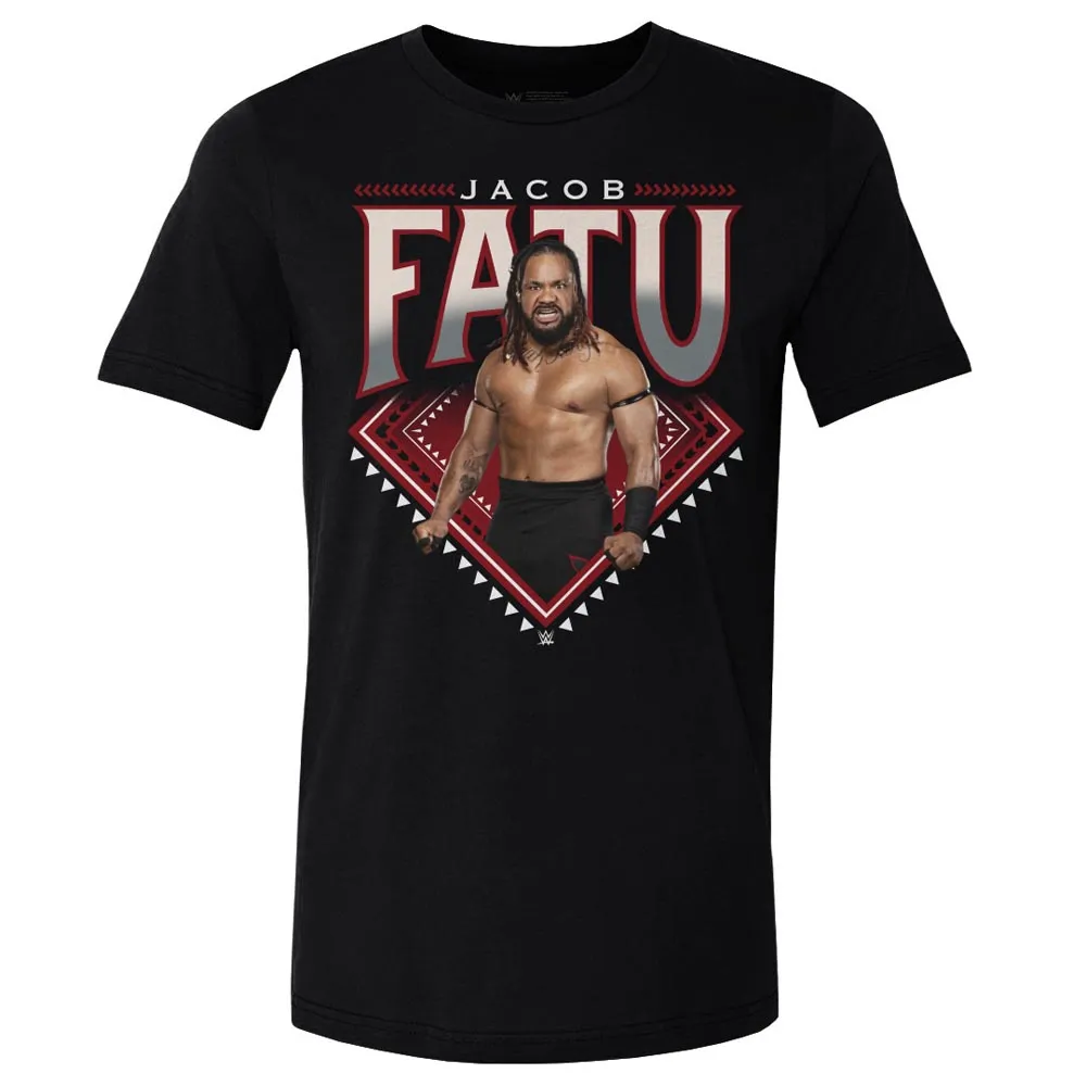 Men's 500 Level Black Jacob Fatu Superstar Name T-Shirt sold by WWE