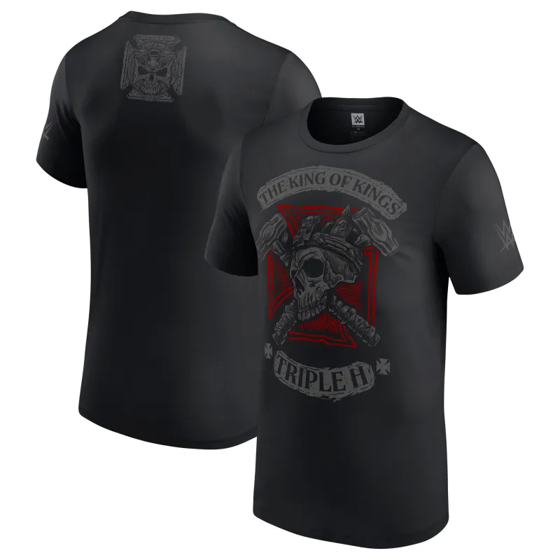 Men's Black Triple H 30 Years Cross Hammers T-Shirt sold by WWE