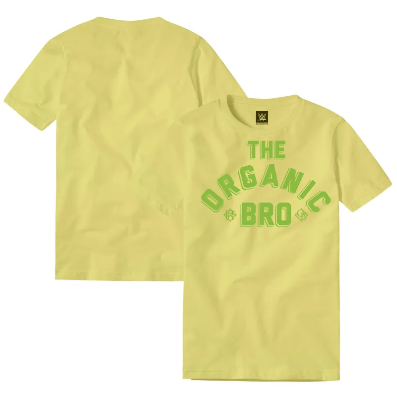 Men's Yellow Riddle The Organic Bro T-Shirt sold by WWE
