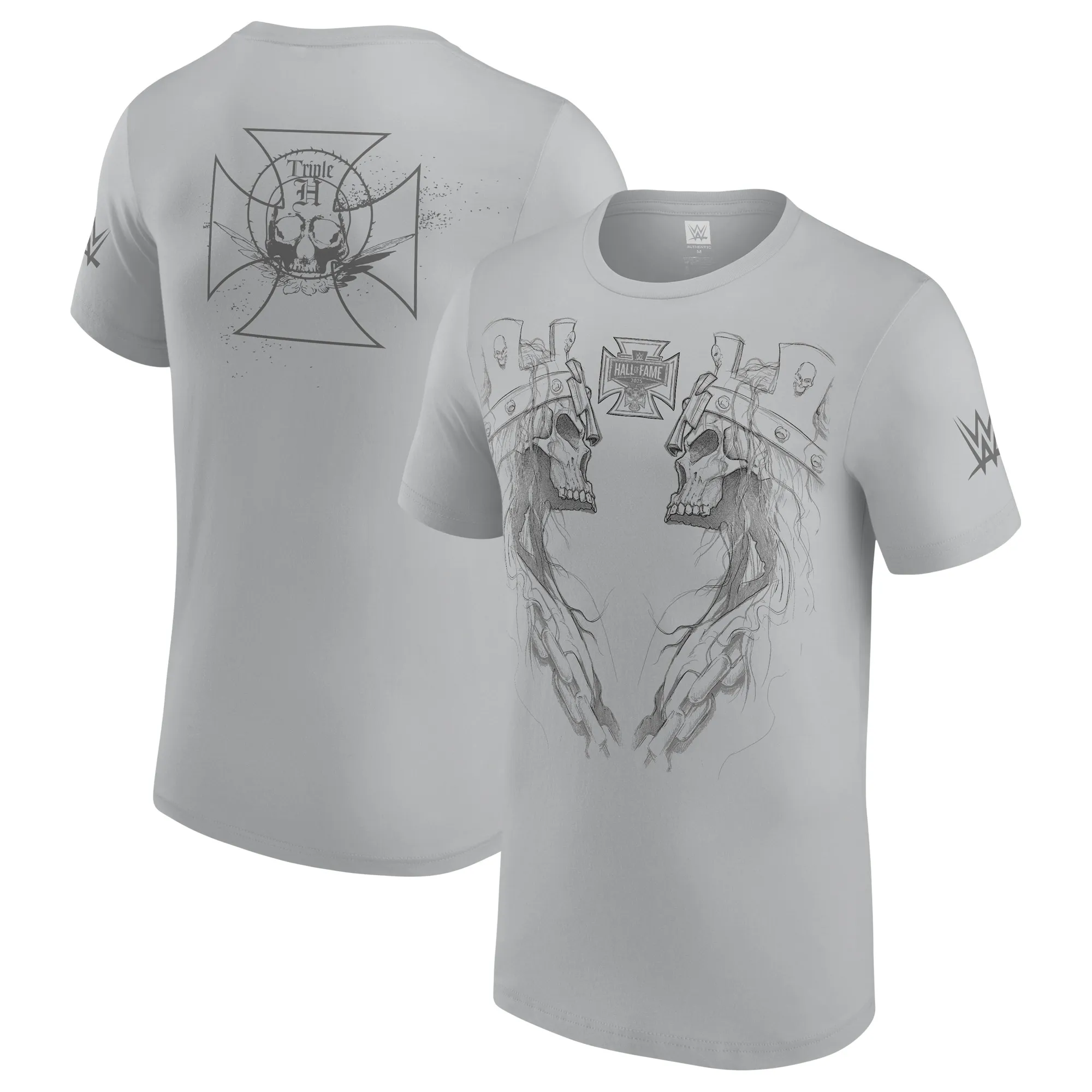 Men's Gray Triple H King of Kings Face-Off T-Shirt sold by WWE