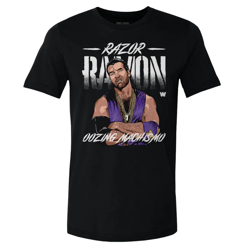 Men's 500 Level Black Razor Ramon Oozing Machismo T-Shirt sold by WWE