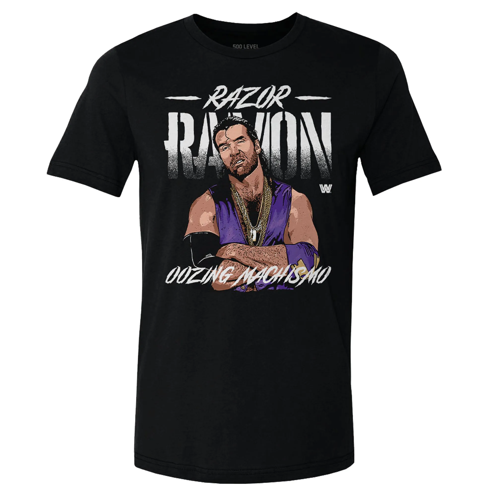 Men's 500 Level Black Razor Ramon Oozing Machismo T-Shirt sold by WWE