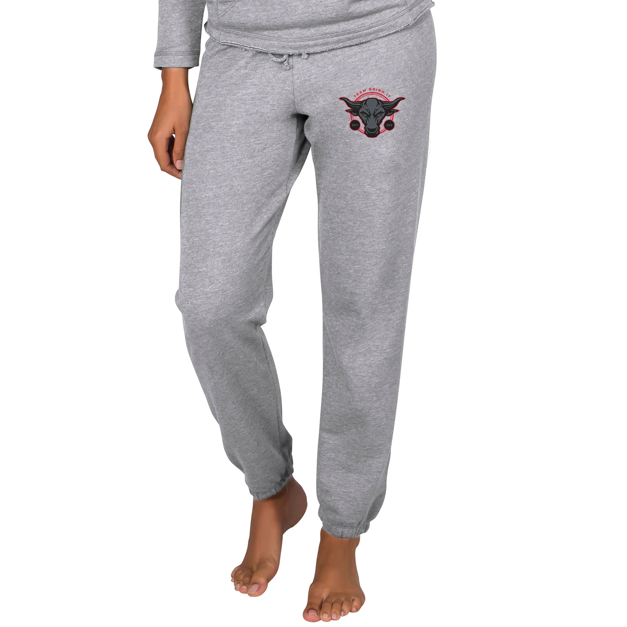 Women's Concepts Sport Gray The Rock Mainstream Knit Jogger Pants sold by WWE