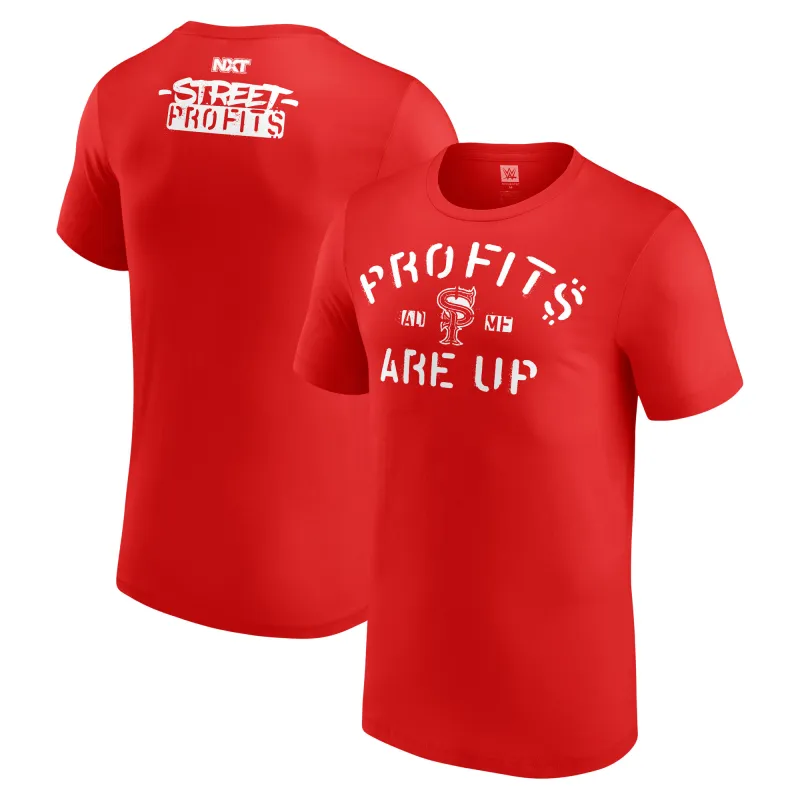 Men's Red Street Profits NXT Debut Authentic T-Shirt sold by WWE