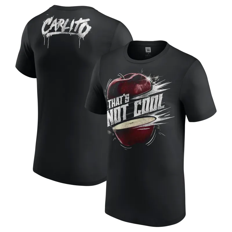 Men's Black Carlito That's Not Cool T-Shirt sold by WWE