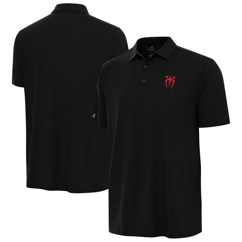 Men's Antigua Black Roman Reigns Era Polo sold by WWE