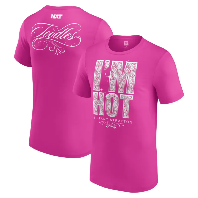 Men's   Pink Tiffany Stratton NXT Debut Authentic T-Shirt sold by WWE