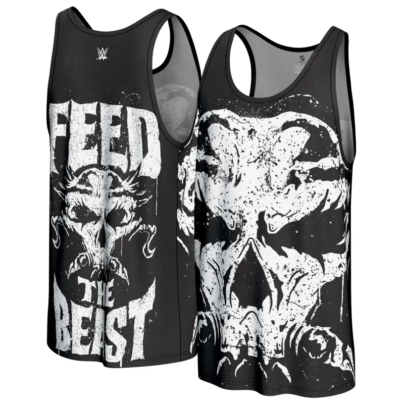 Men's ProSphere Black Brock Lesnar Beast Tank Top made by WWE