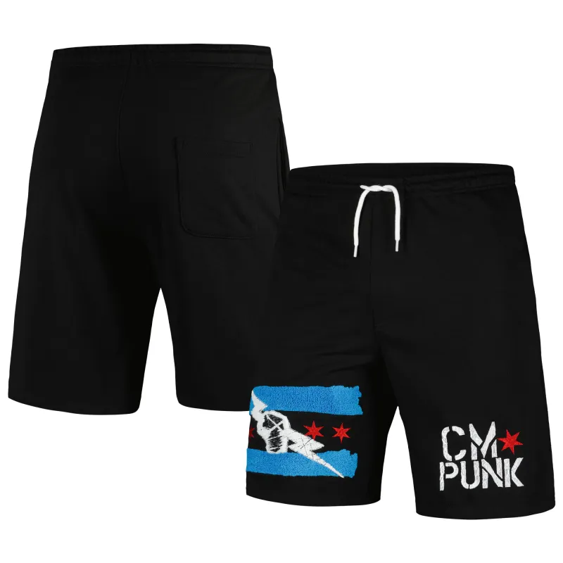Men's Black CM Punk Logo Shorts sold by WWE