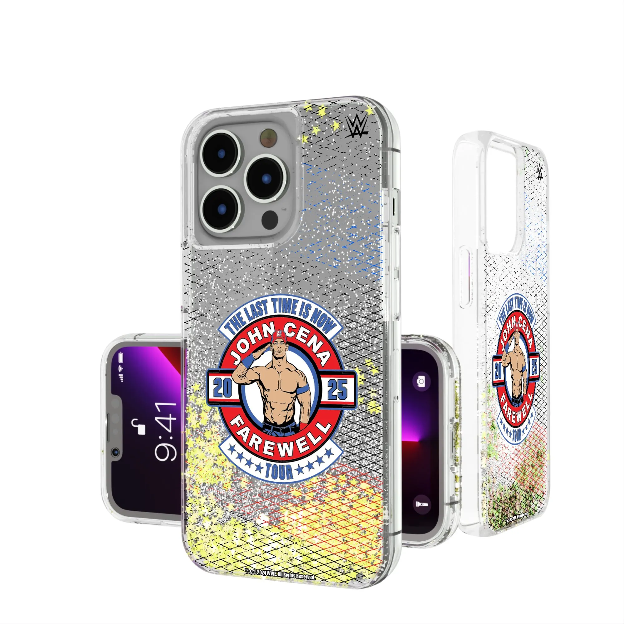 Keyscaper John Cena Farewell Tour 2025 iPhone Glitter Case sold by WWE