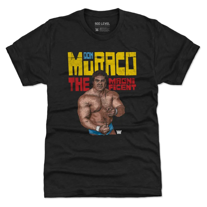 Men's 500 Level Heather Black Don Muraco Premium Tri-Blend T-Shirt made by 500 Level
