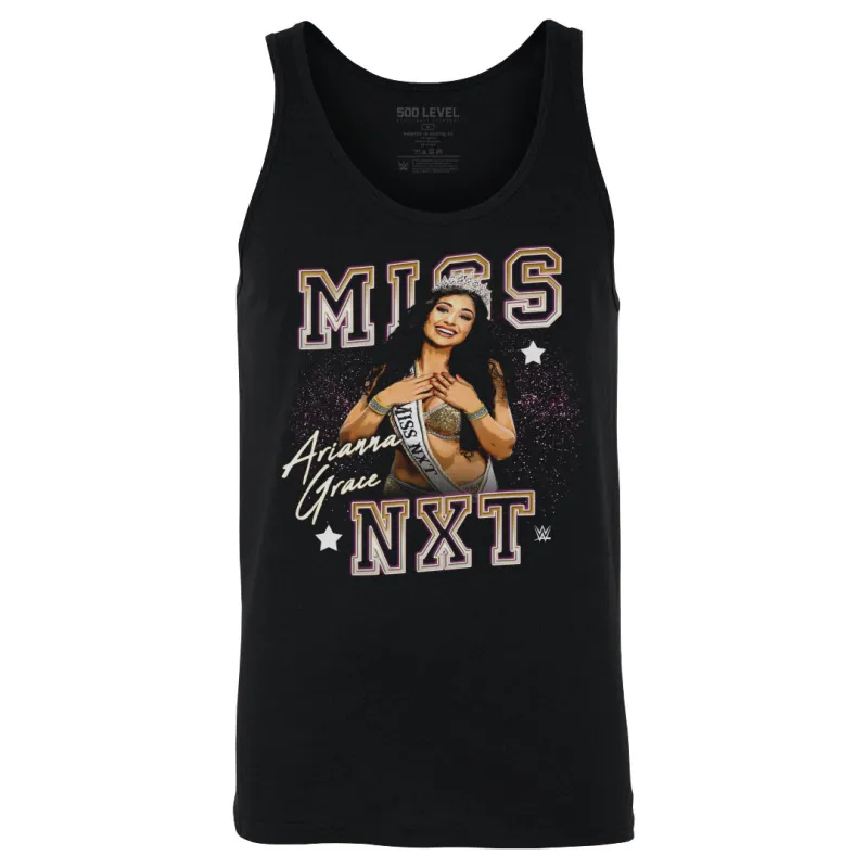 Men's&nbsp;500 Level  Black Arianna Grace Miss NXT Tank Top sold by WWE