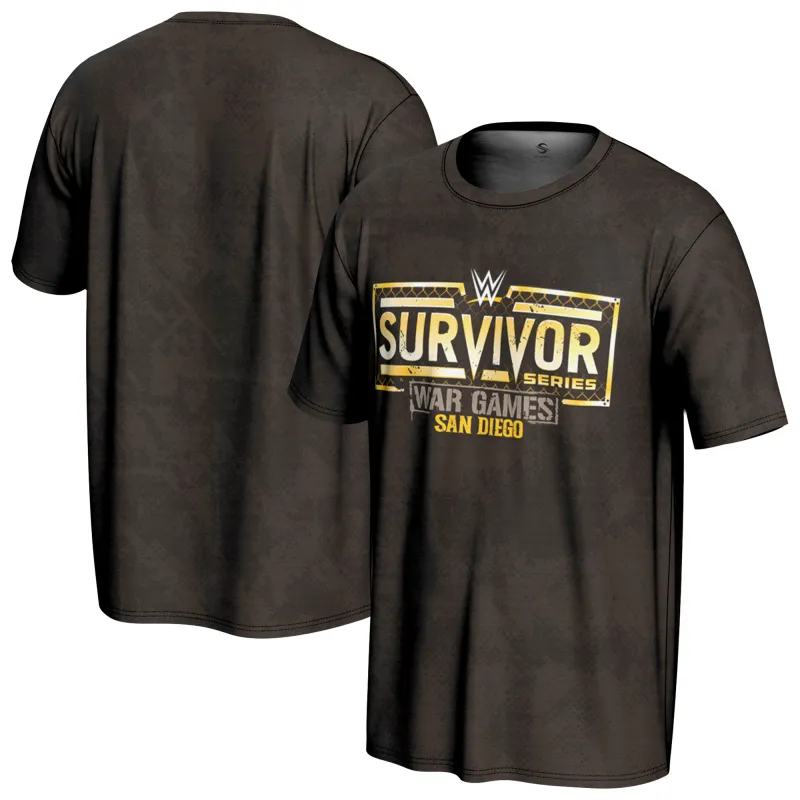 Men's ProSphere Brown Survivor Series 2025 T-Shirt sold by WWE