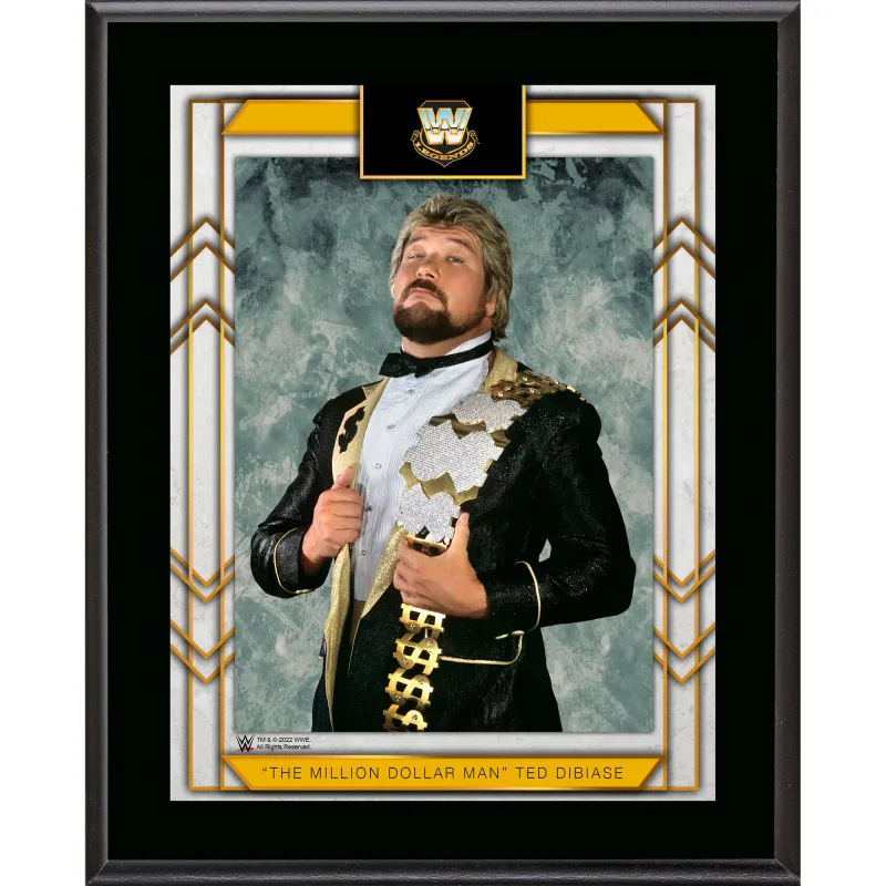 Ted DiBiase WWE Framed 10.5" x 13" Sublimated Plaque sold by WWE