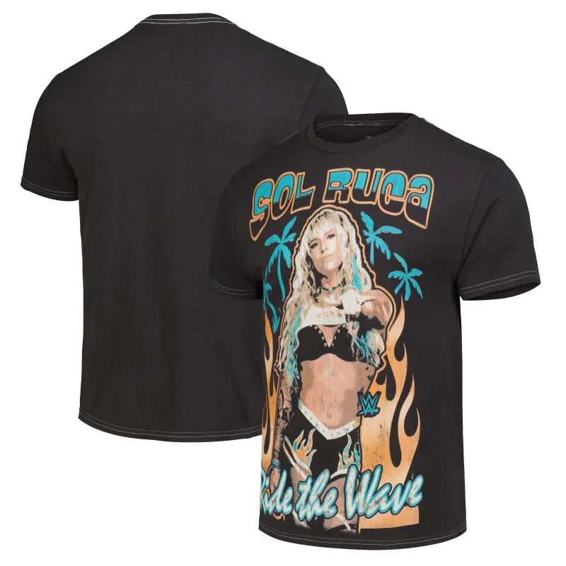 Men's Ripple Junction Brown Sol Ruca Retro Surf Rock T-Shirt sold by WWE