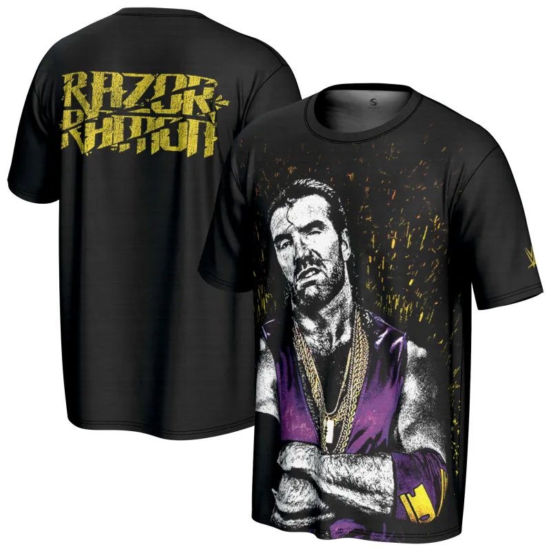 Men's ProSphere Black Razor Ramon Graphic T-Shirt made by WWE