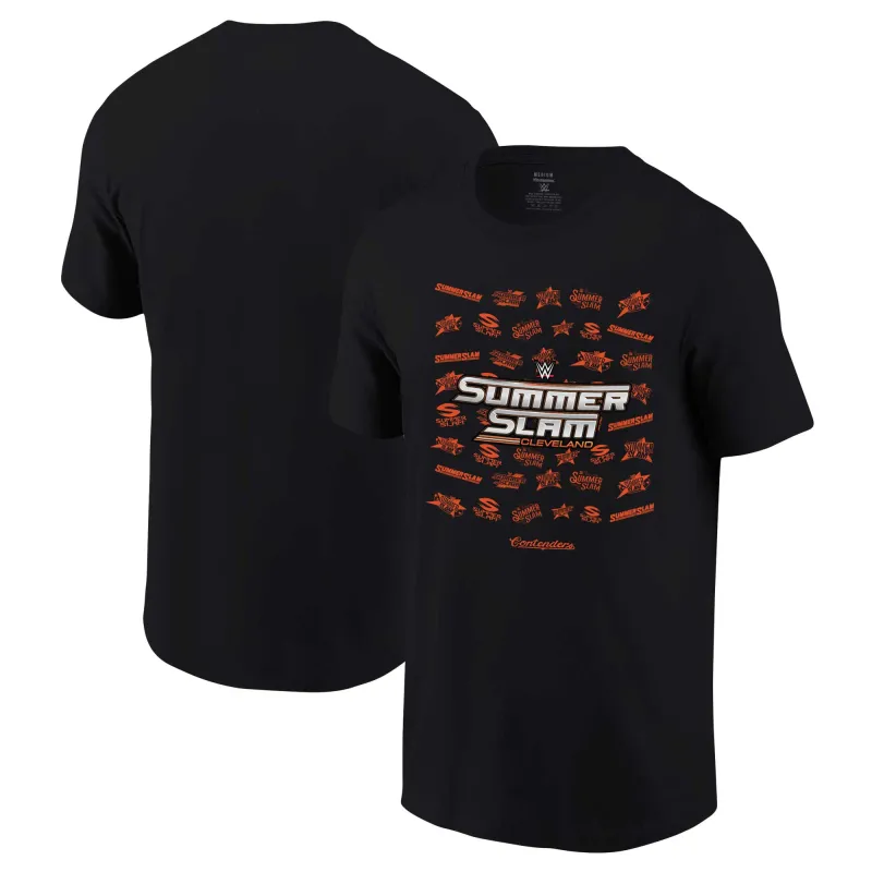 Men's Contenders Clothing Black SummerSlam 2024 T-Shirt sold by WWE