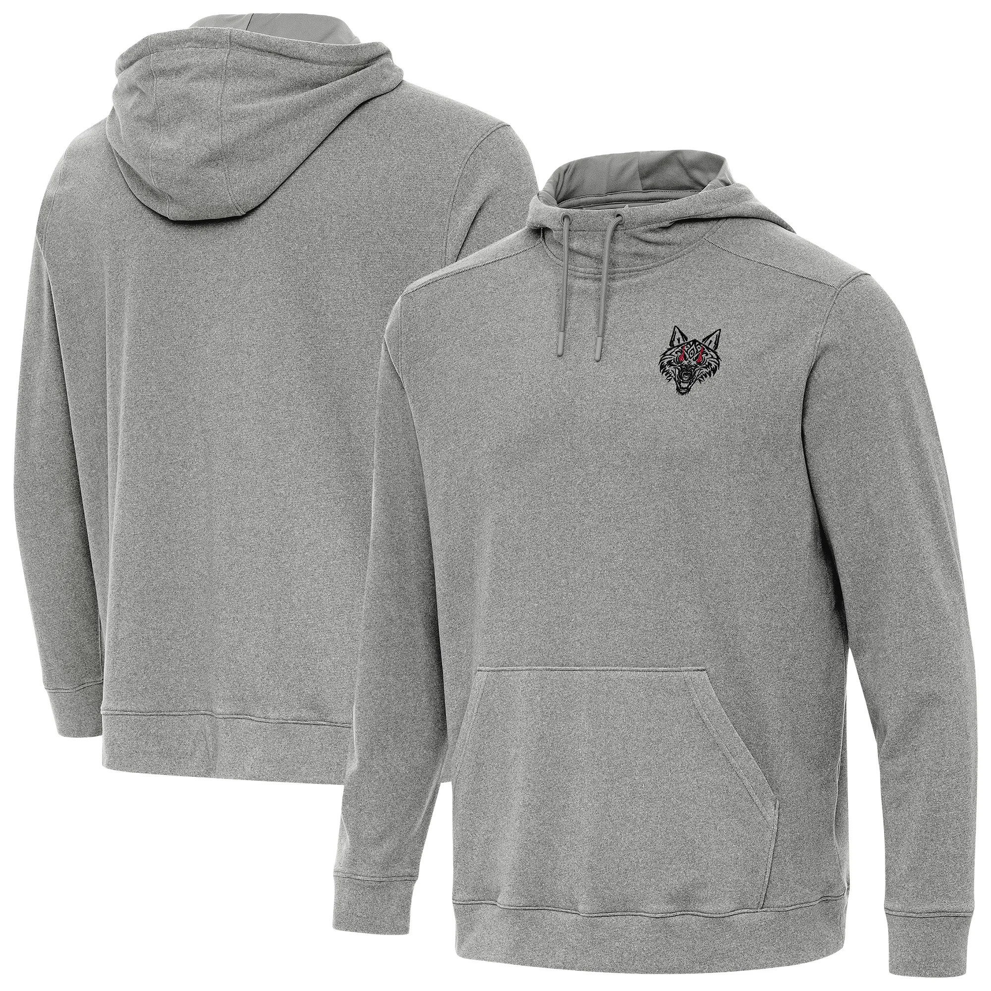 Men's Antigua Heather Charcoal Jacob Fatu Cloud Hoodie sold by WWE