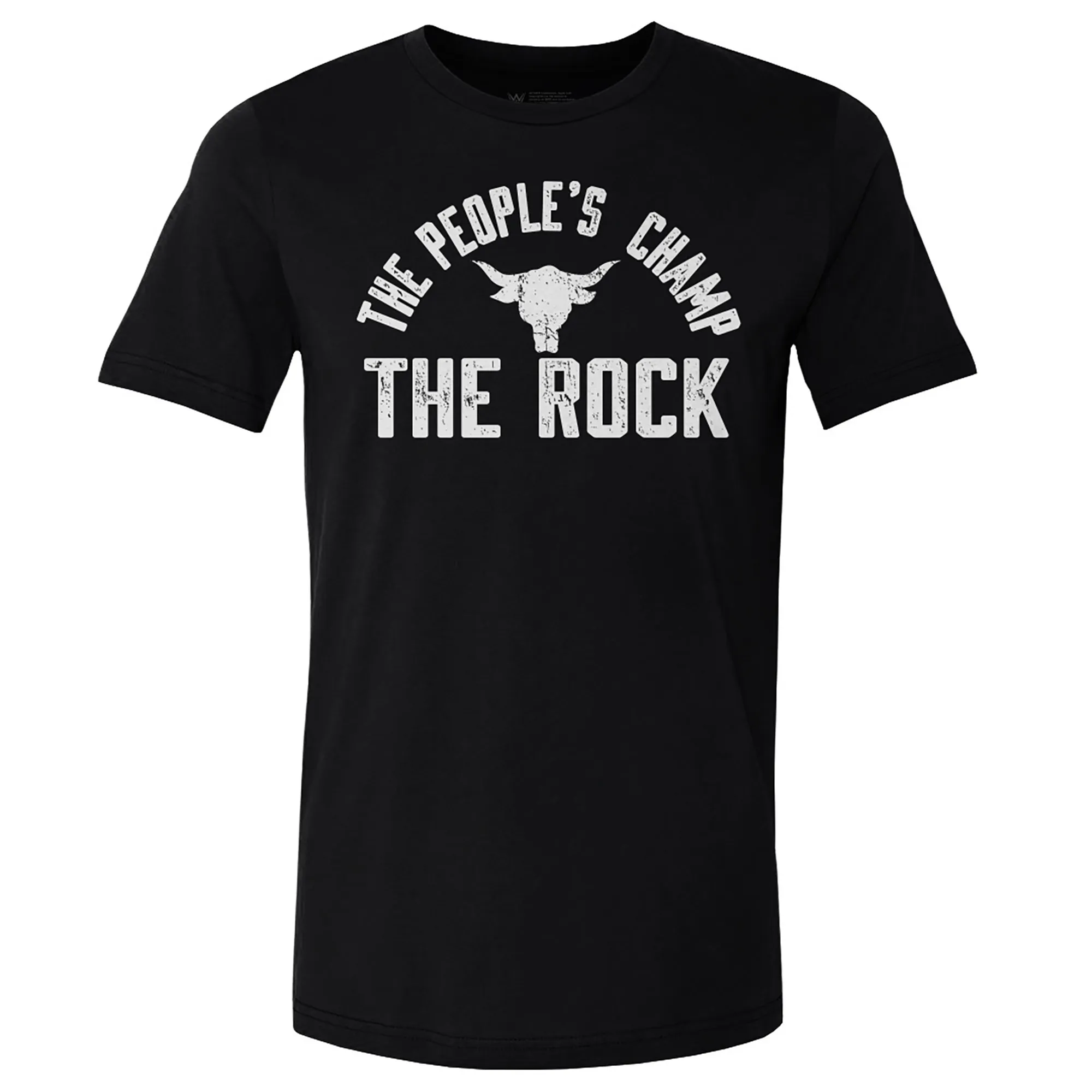 Men's 500 Level Black The Rock The People's Champ T-Shirt sold by WWE