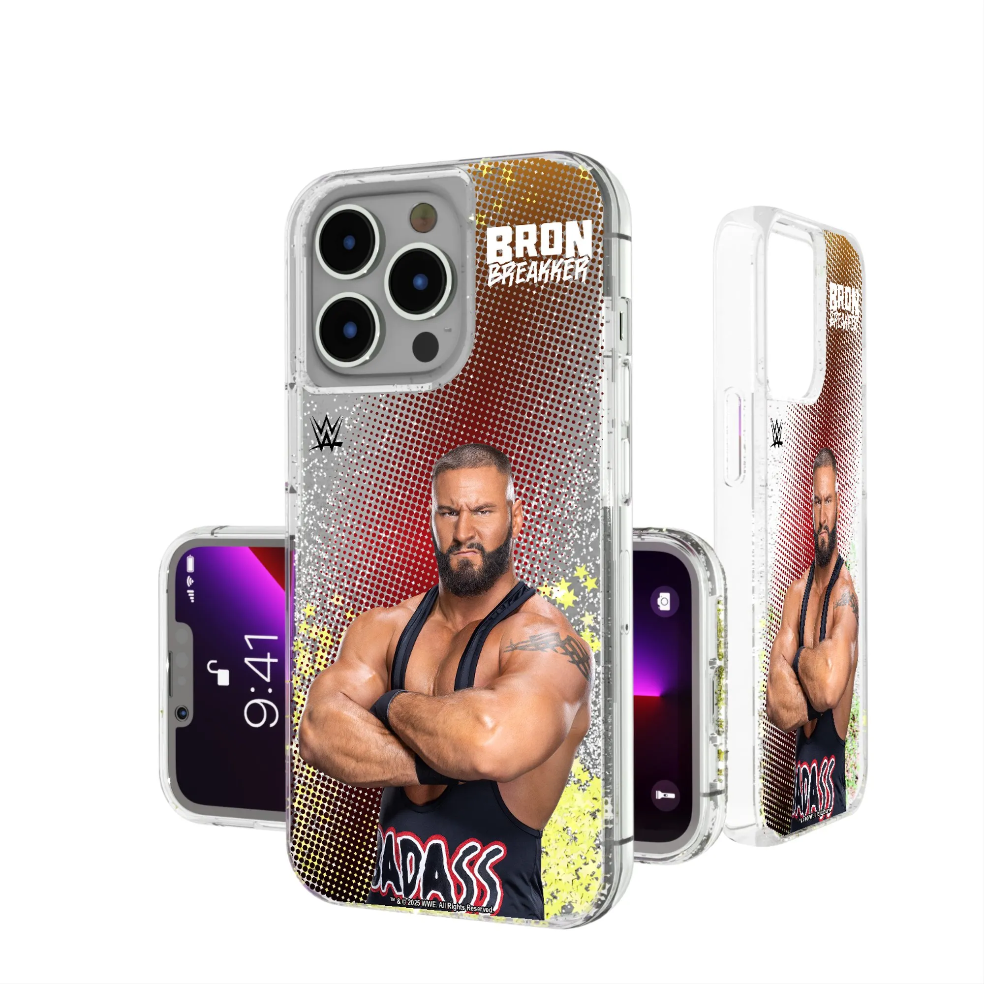 Keyscaper Bron Breakker Superstar iPhone Glitter Case sold by WWE